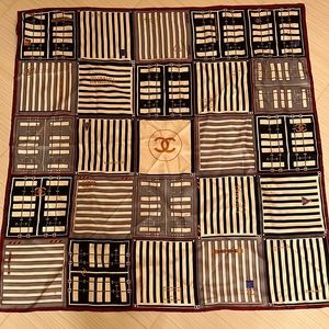 CHANEL Authentic Square Scarf